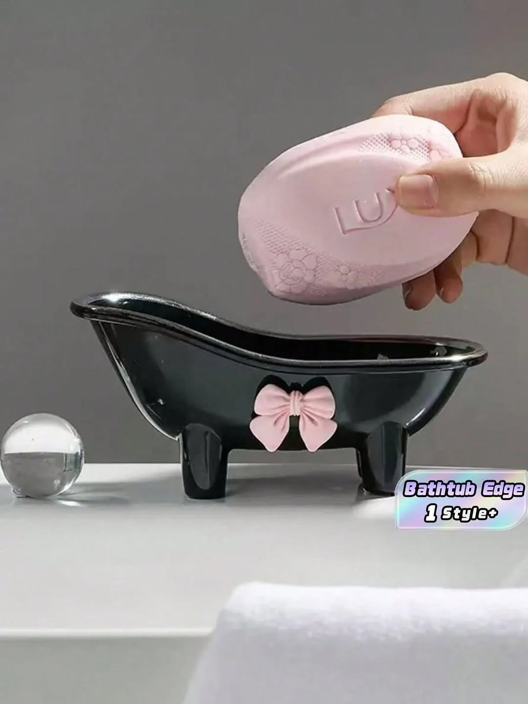 Marble Finish Bathroom Accessory Set