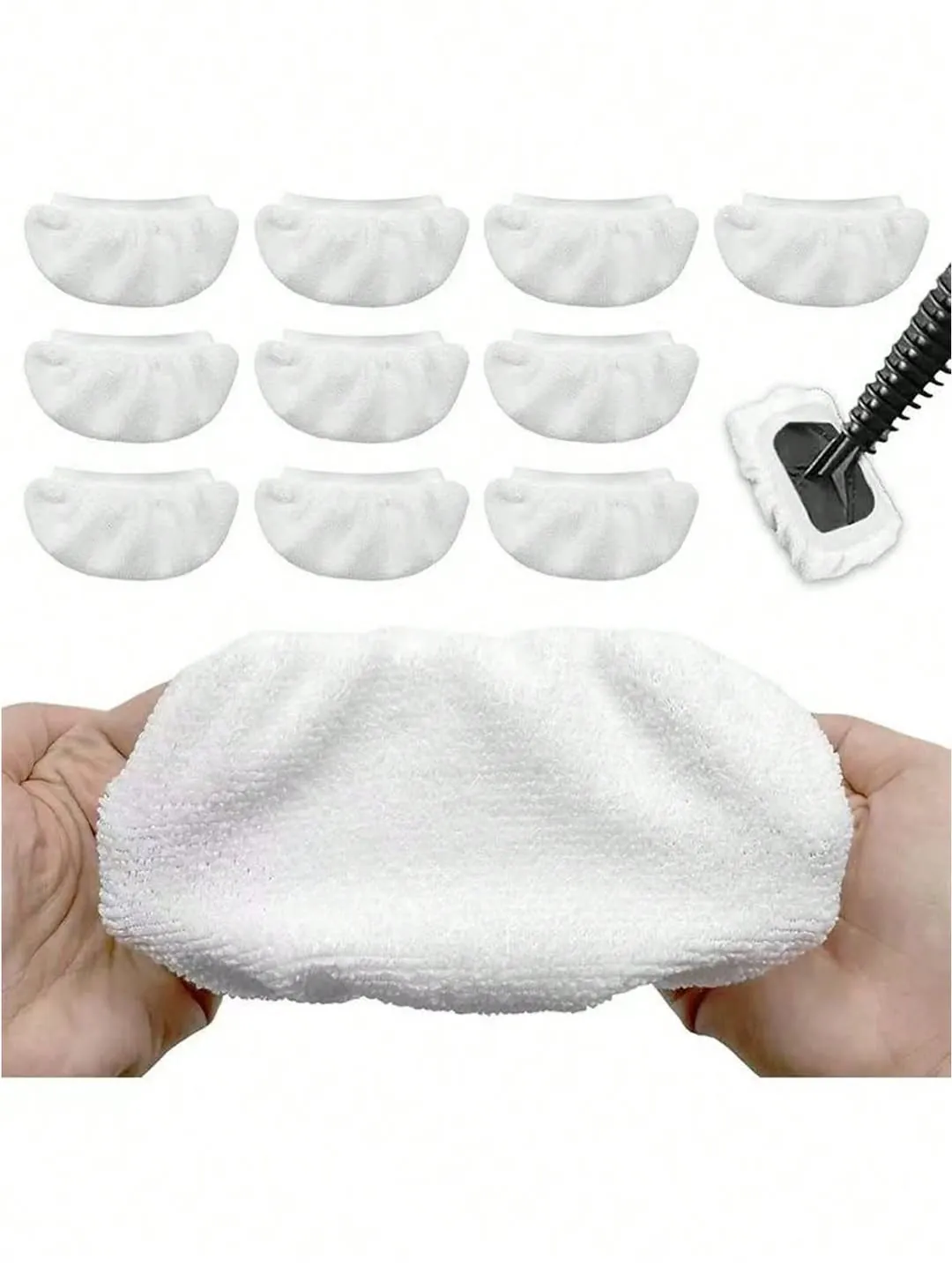 Purple Microfiber Flat Mop Pads Refill Set