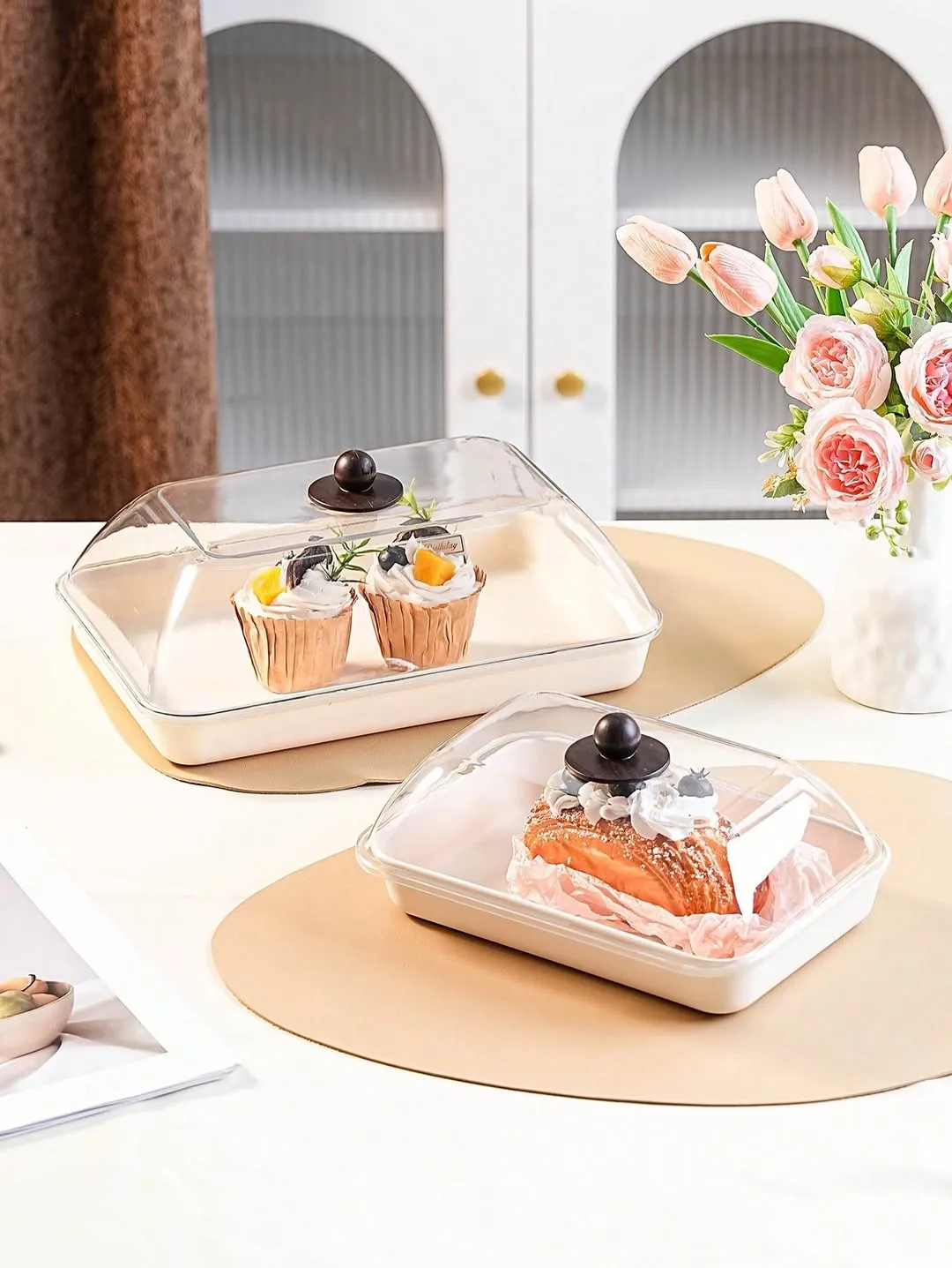 Rectangular Cake Carrier Set