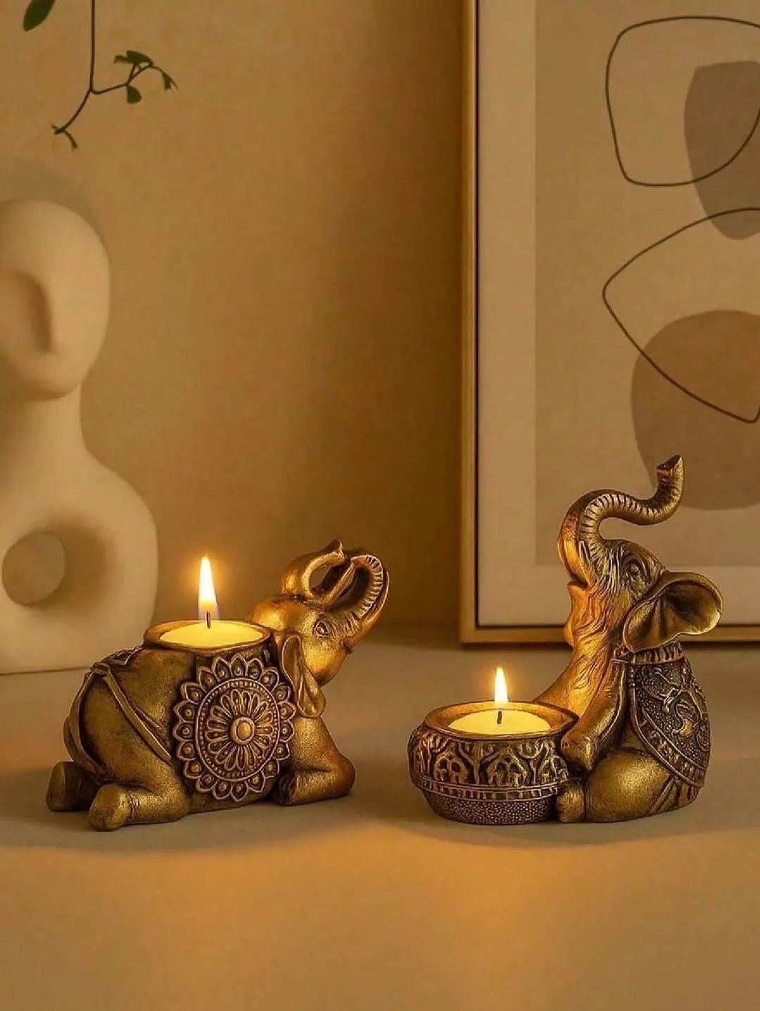 Decorative Elephant Candle Holders