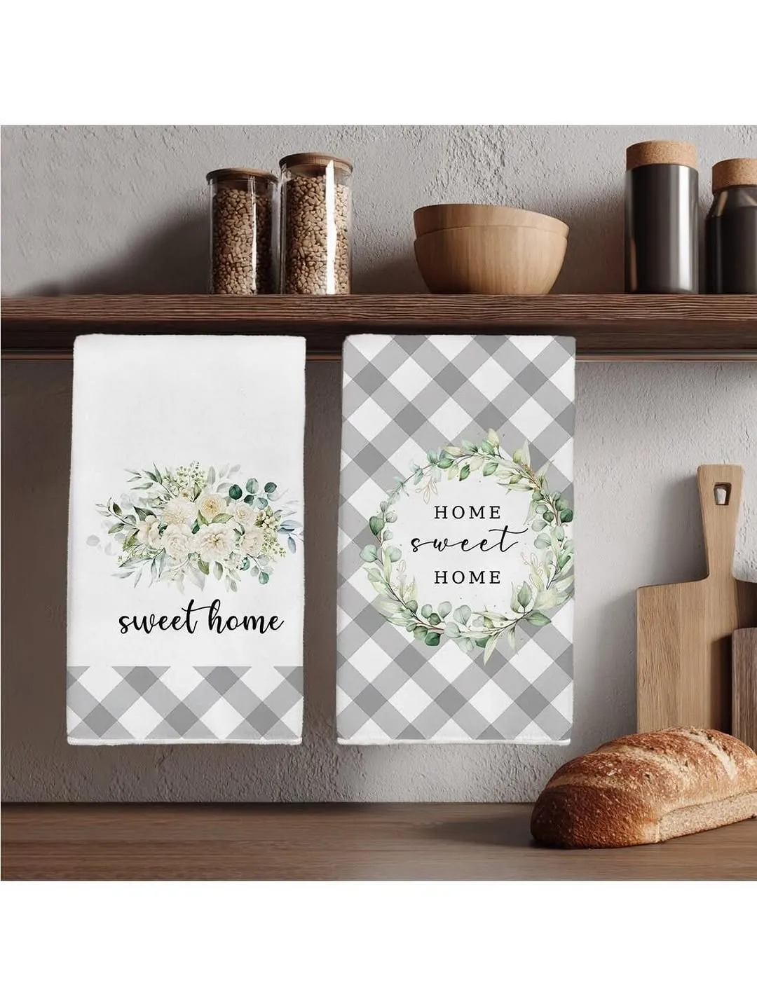 Sunflower Print Kitchen Towels