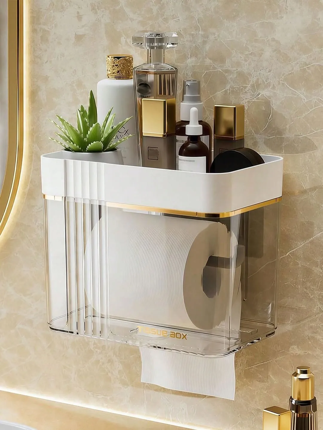 Wall-Mounted Soap Dish Holder with Lid