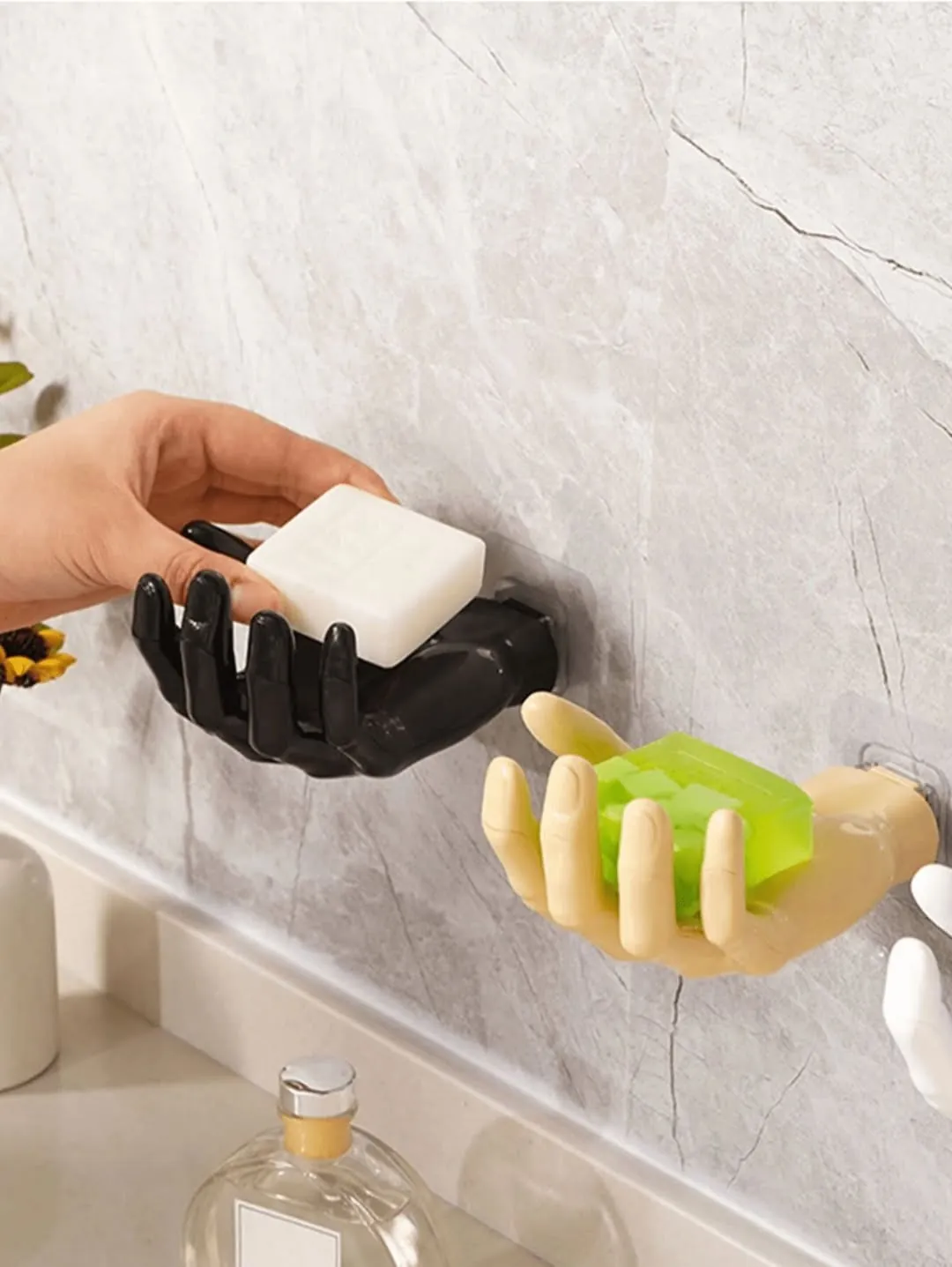 Wall-Mounted Soap Dish Holder with Lid