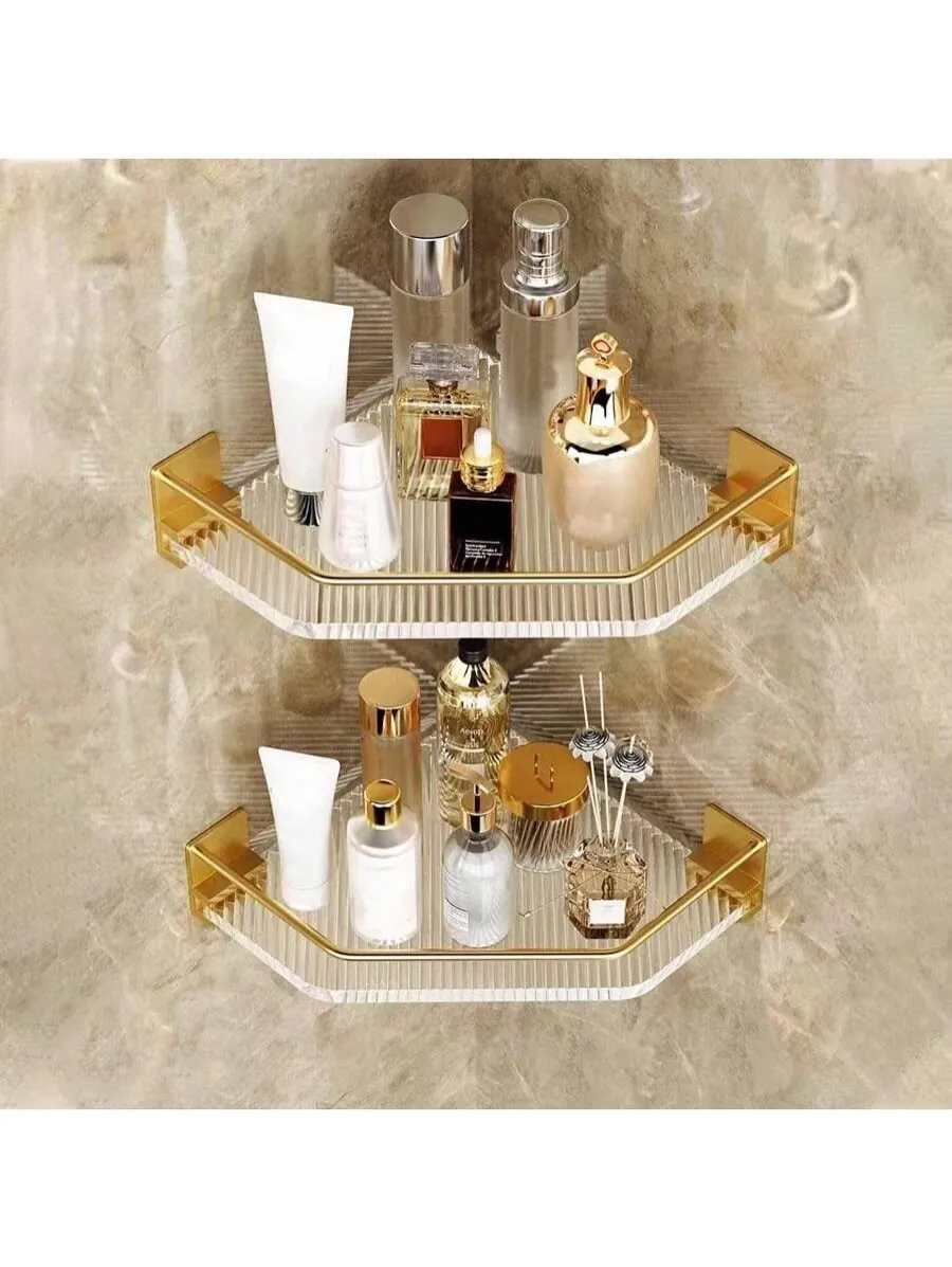 Wall-Mounted Toilet Paper Holder with Shelf
