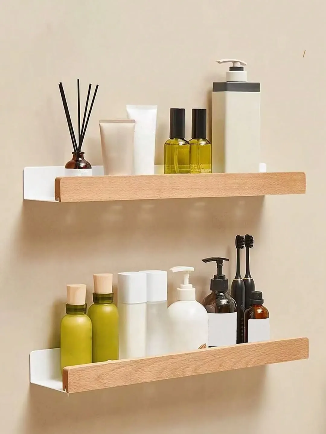 Wall-Mounted Toilet Paper Holder with Shelf
