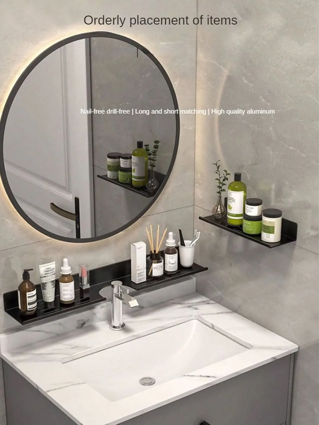 Wall-Mounted Storage Organizer with Drawers