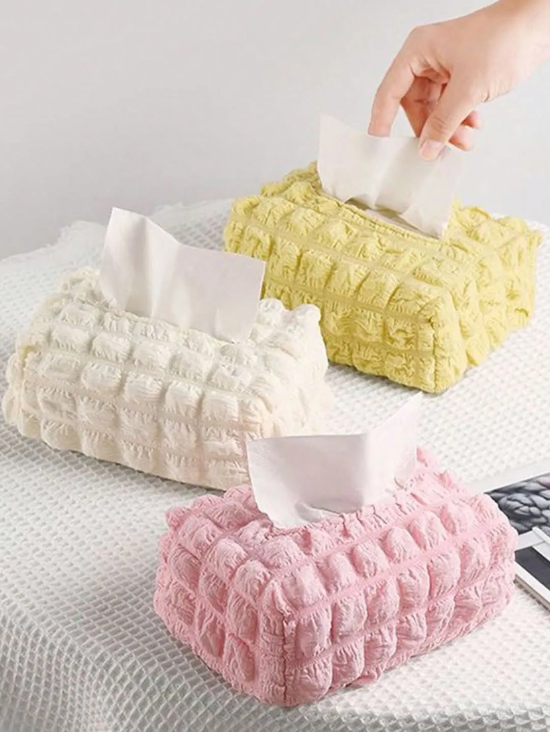 Decorative Embroidered Tissue Box Cover