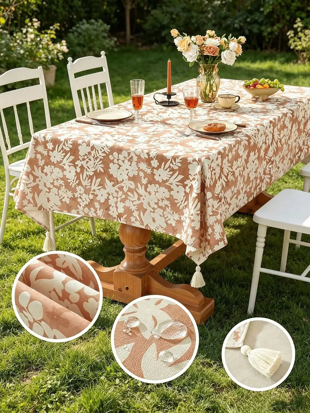 Floral Round Tablecloth
