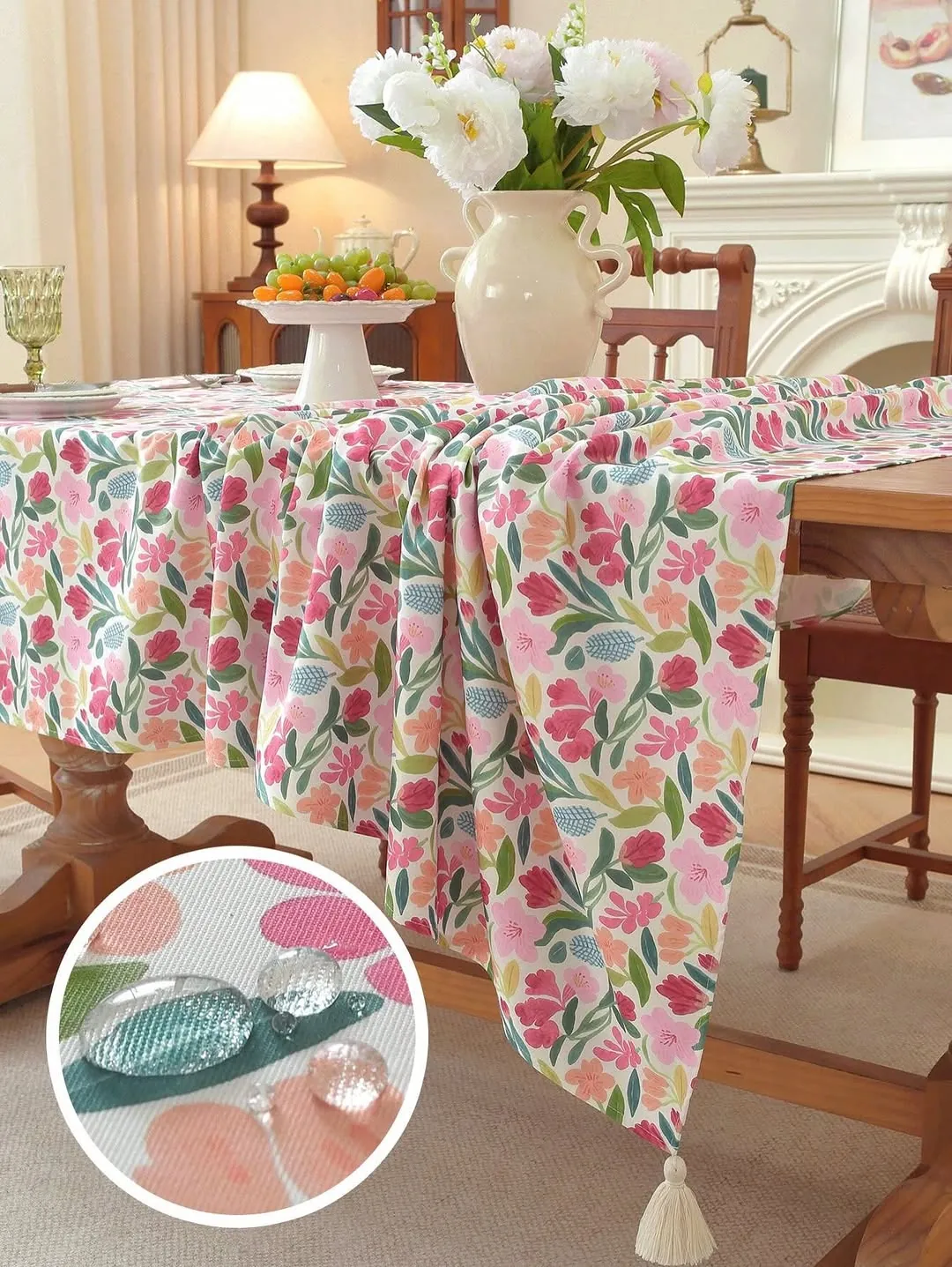 Floral Round Tablecloth