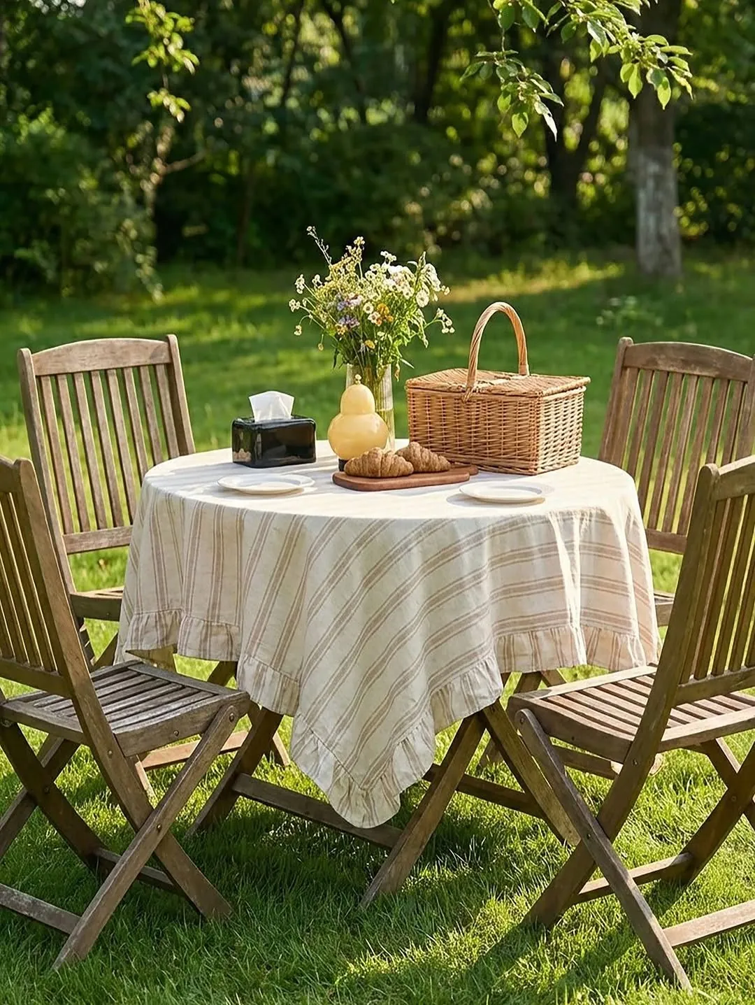 Floral Round Tablecloth