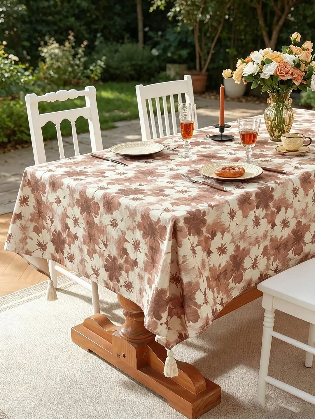 Floral Round Tablecloth