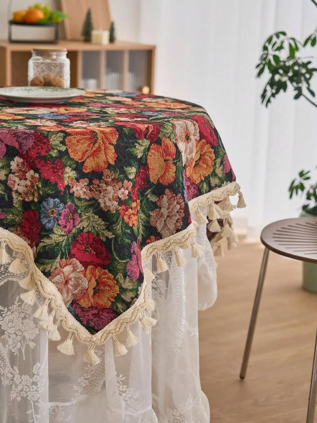 Floral Round Tablecloth
