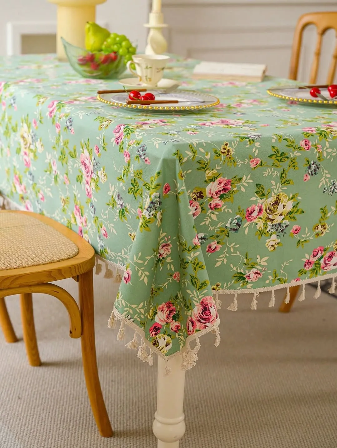 Floral Round Tablecloth
