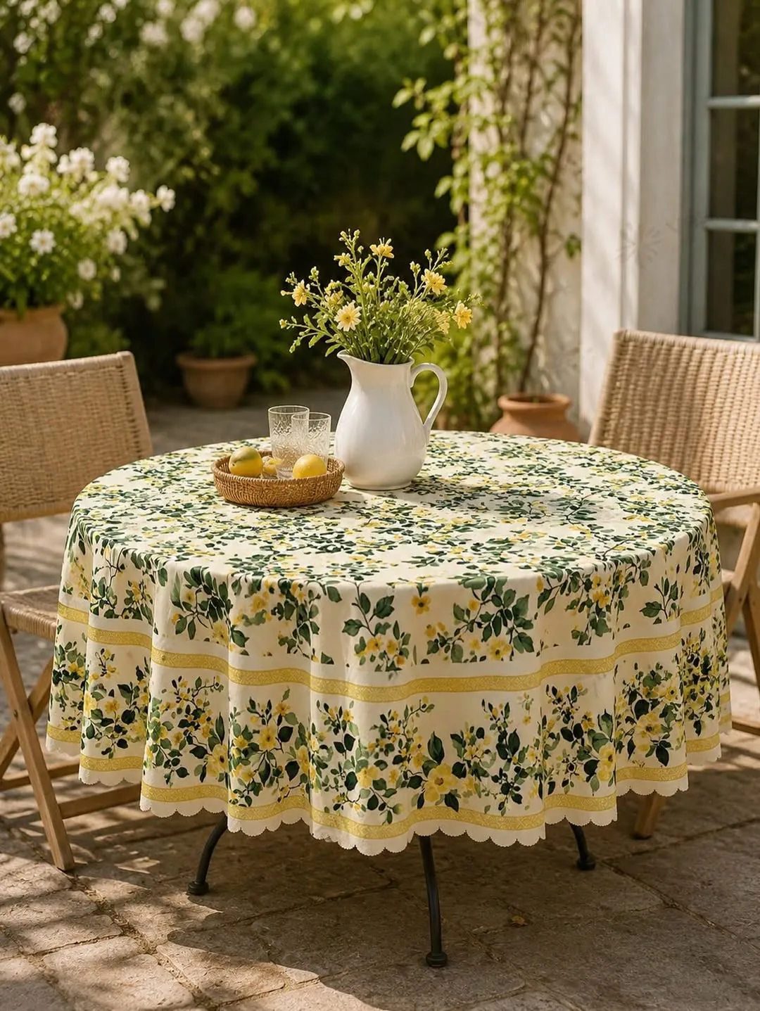 Floral Round Tablecloth