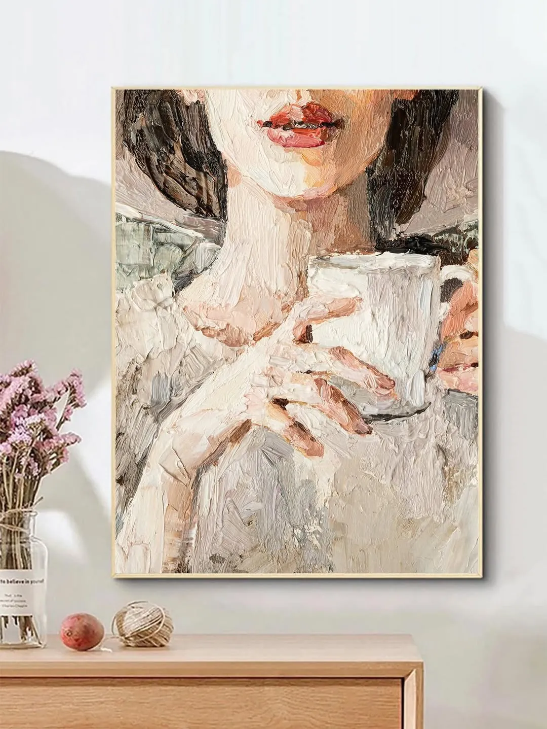 Framed Coffee Pouring Wall Art