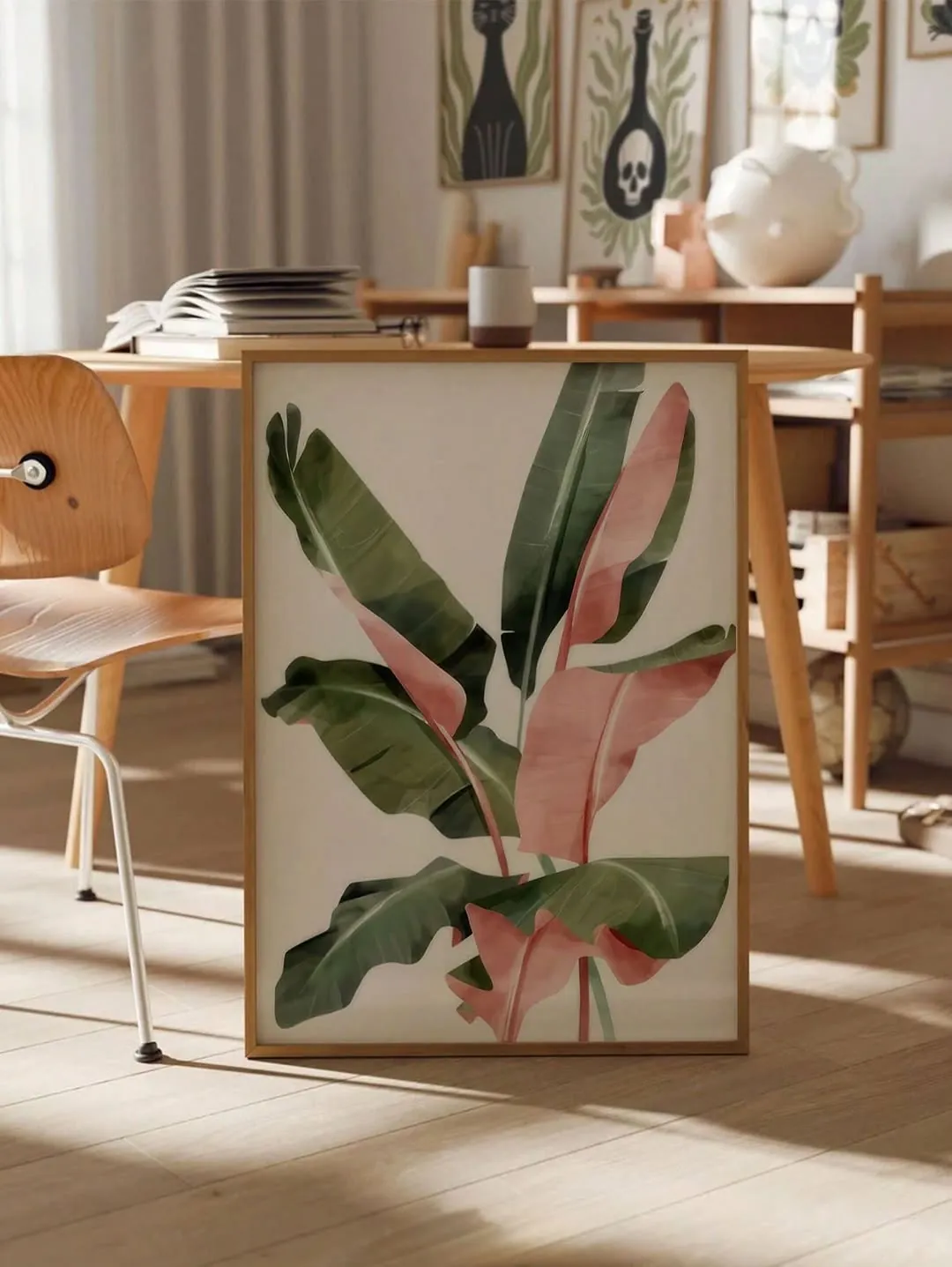 Framed Coffee Pouring Wall Art