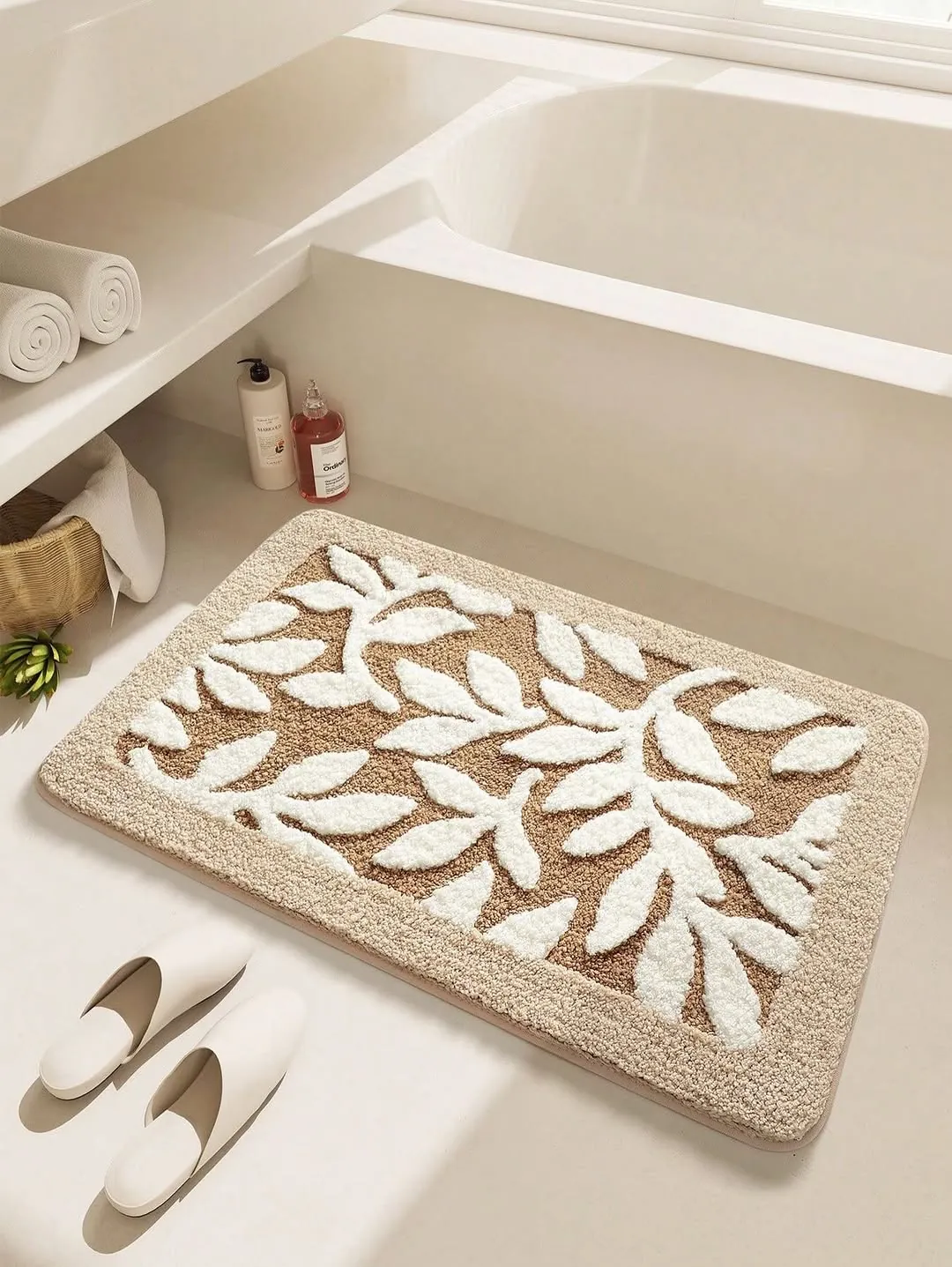 Flower Shaped Plush Rug