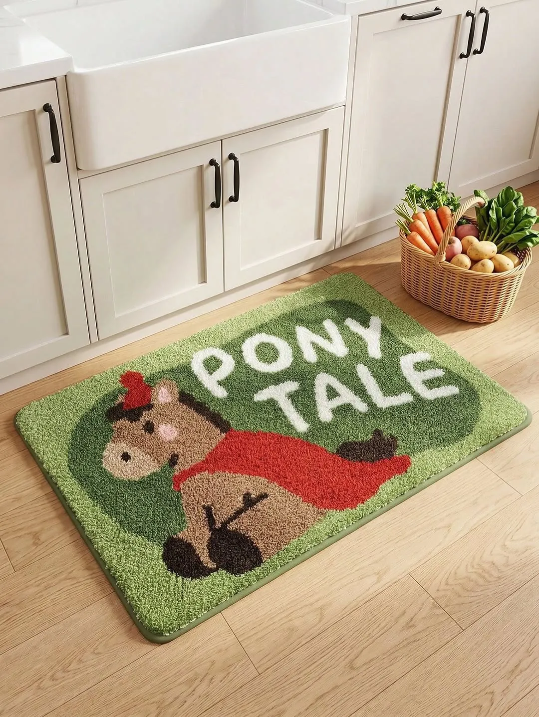 Flower Shaped Plush Rug