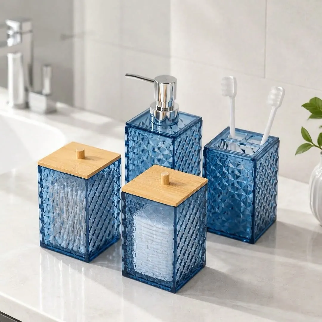 Blue Diamond Bathroom Accessory Set