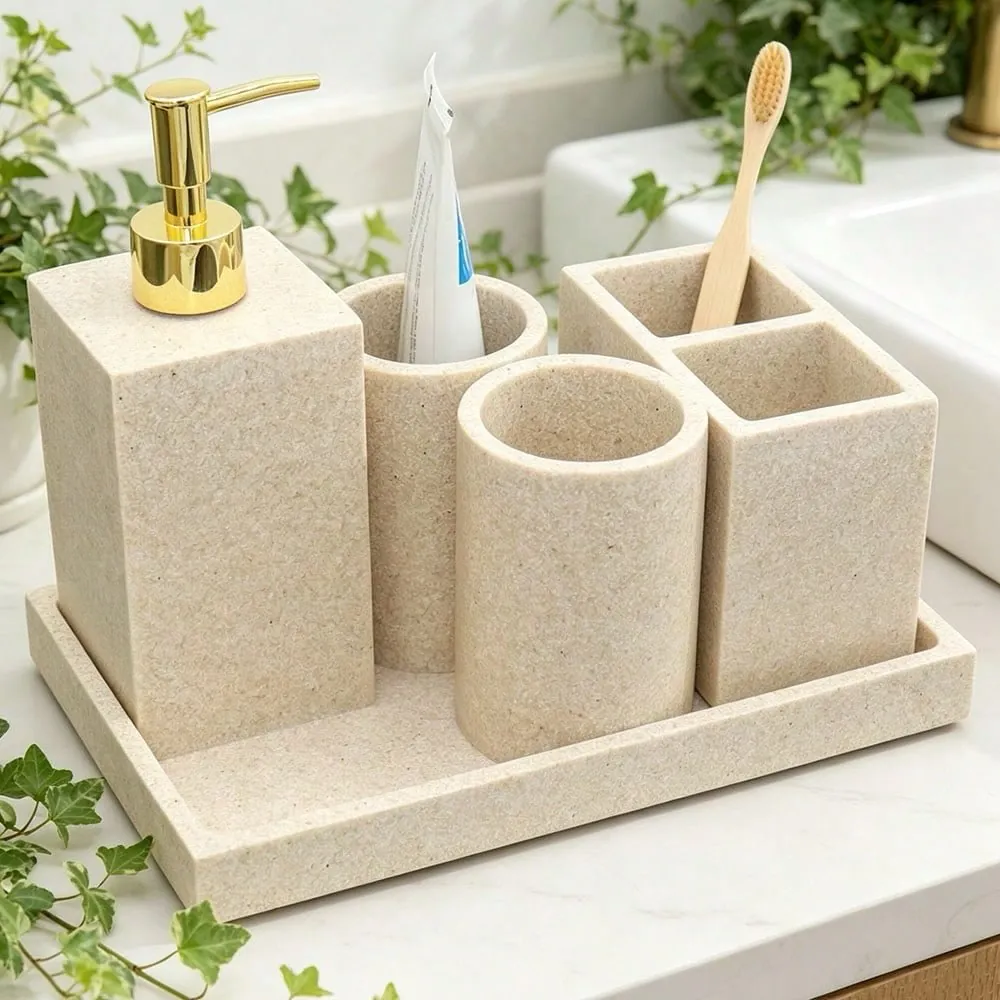 Blue Diamond Bathroom Accessory Set