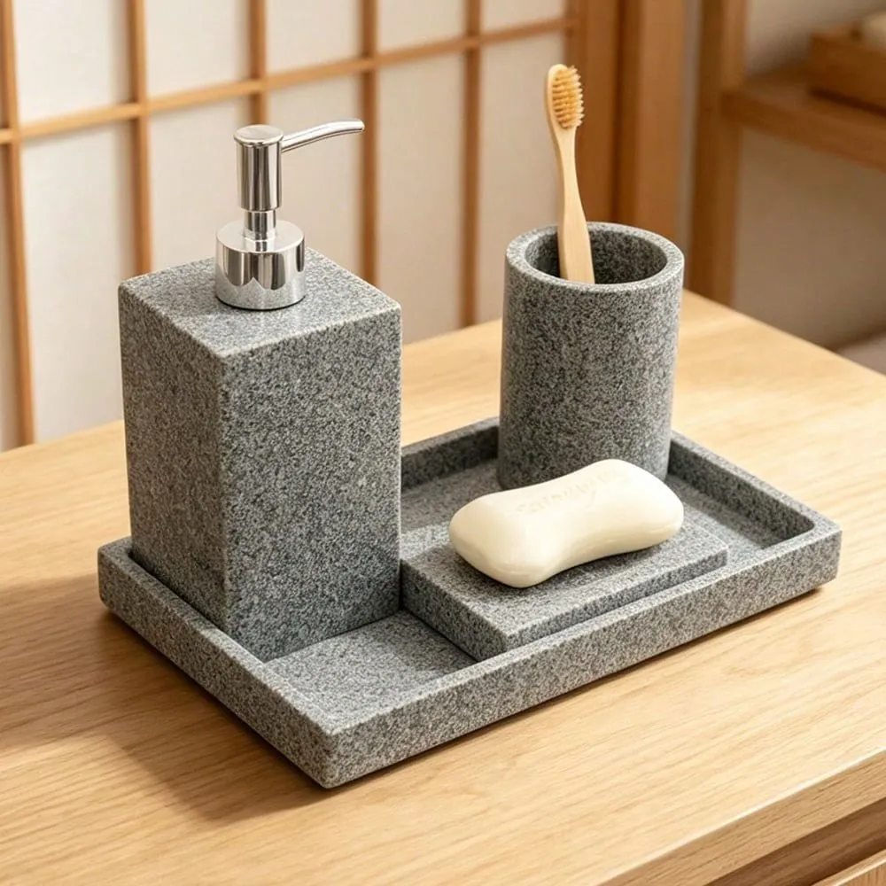 Blue Diamond Bathroom Accessory Set