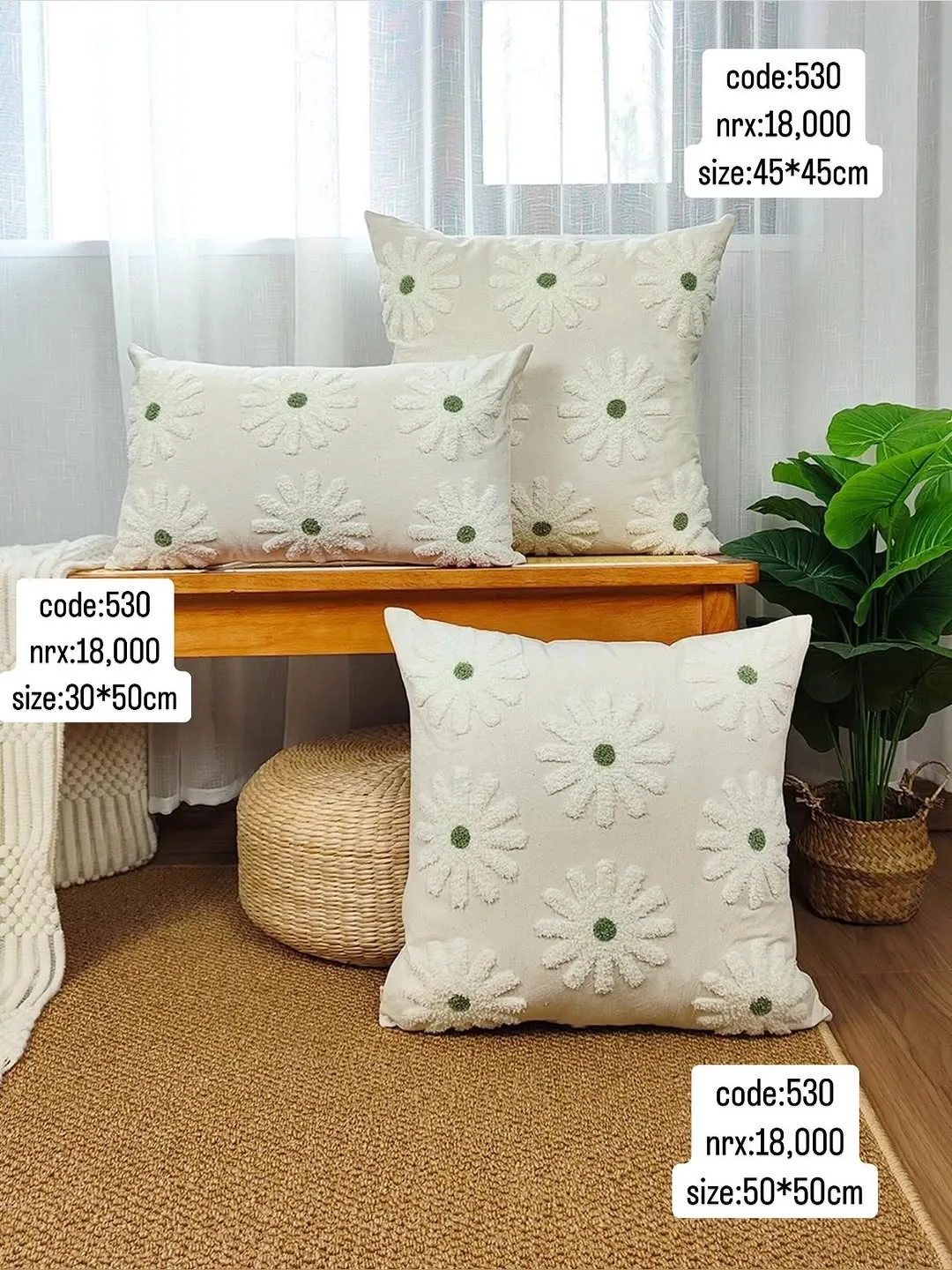 Floral Decorative Cushion Pillow