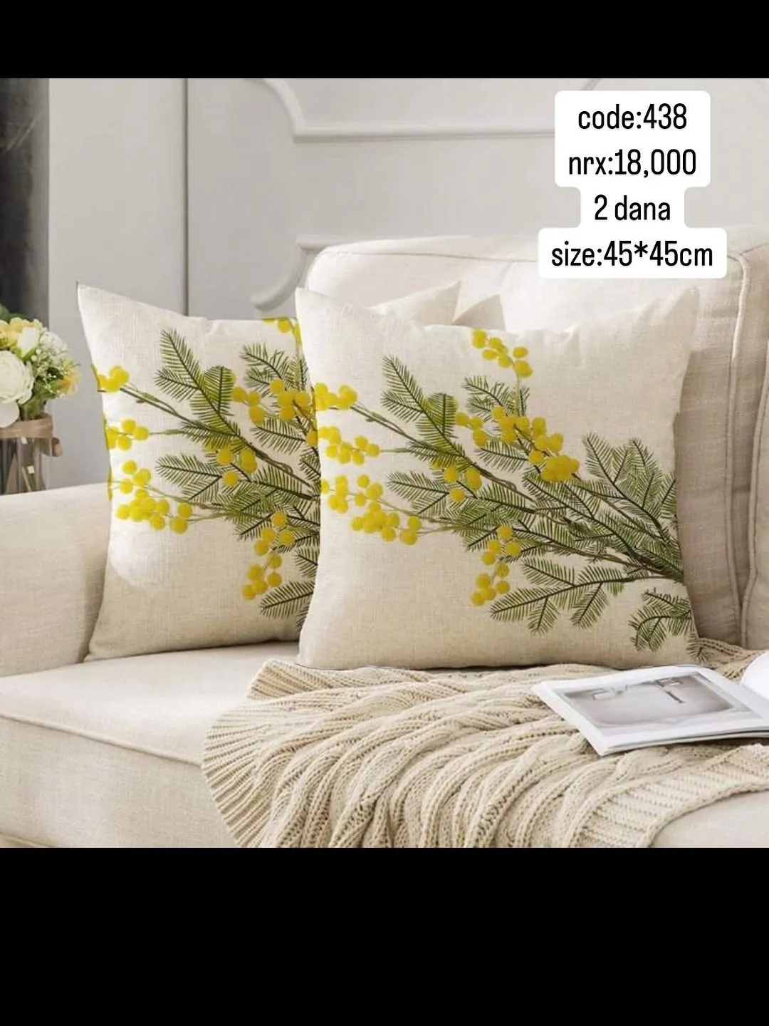 Floral Decorative Cushion Pillow