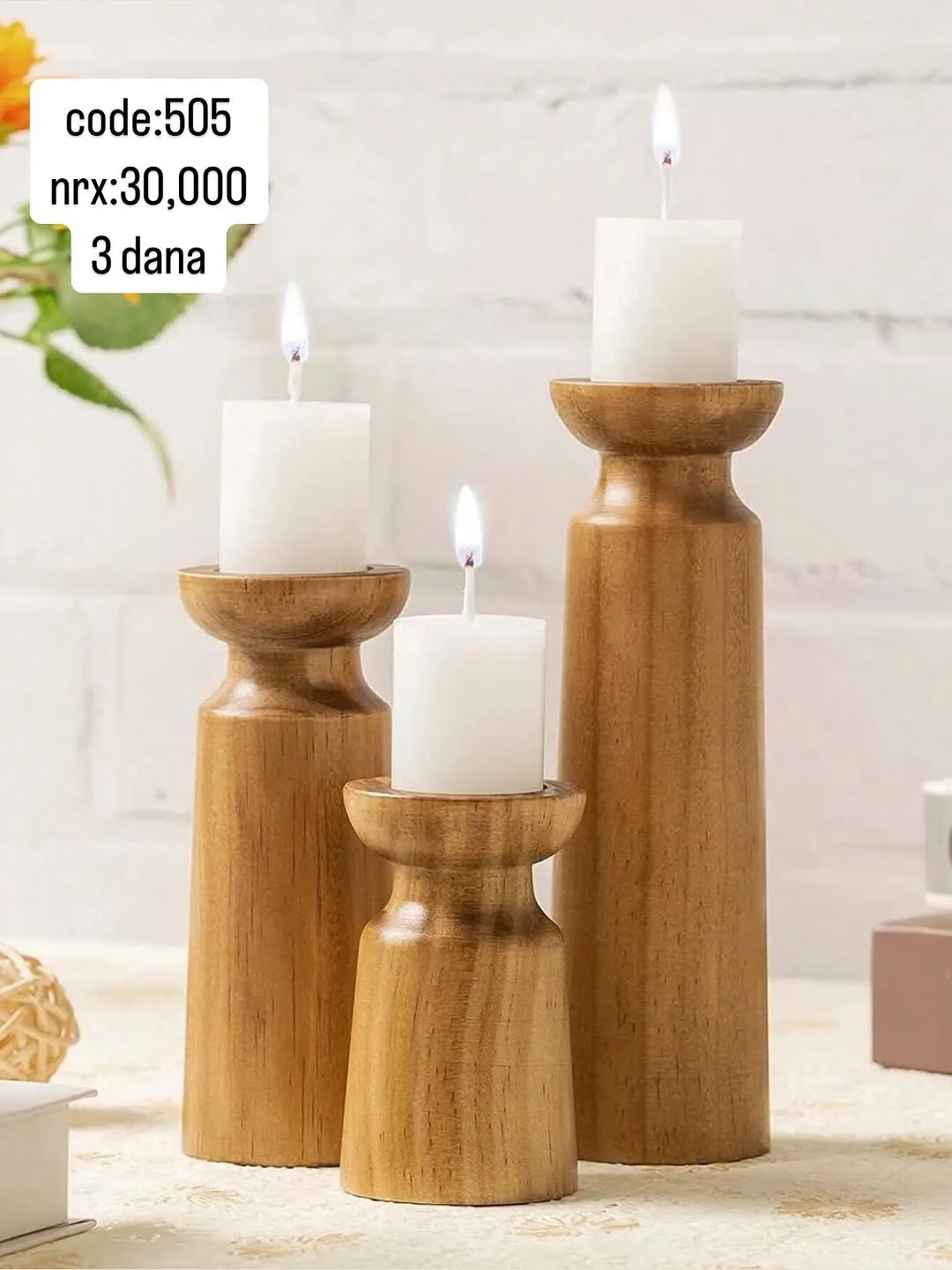 Metal and Glass Candle Holder