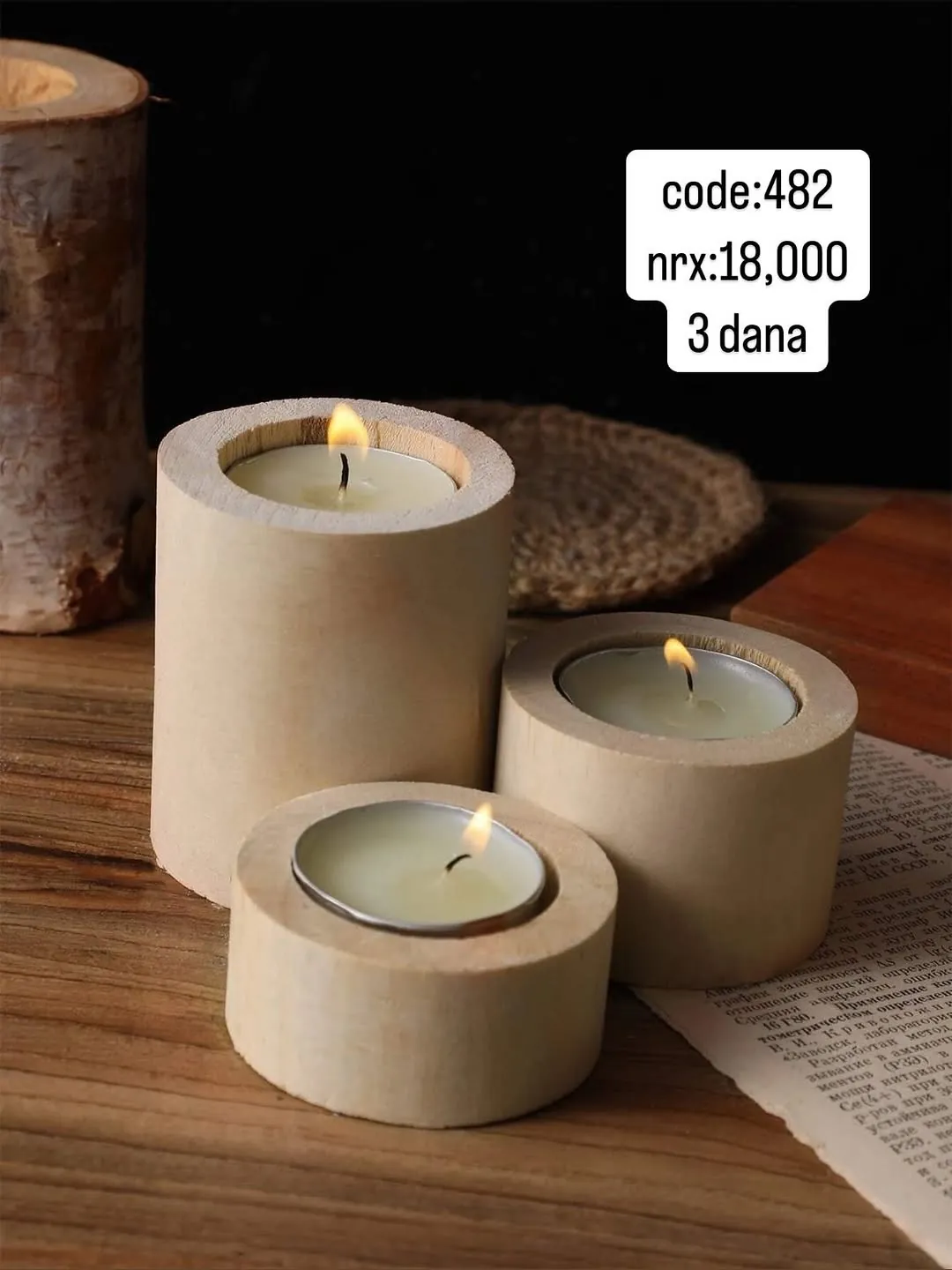 Metal and Glass Candle Holder
