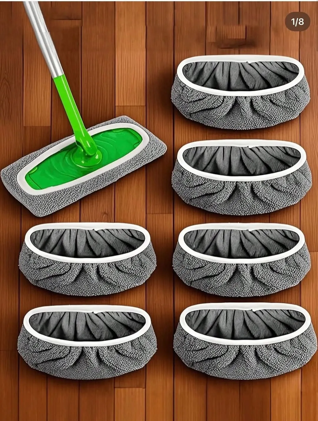 Purple Microfiber Mop Pads