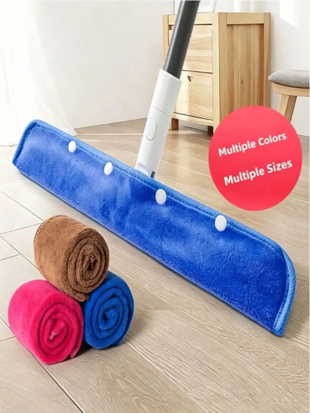 Purple Microfiber Mop Pads