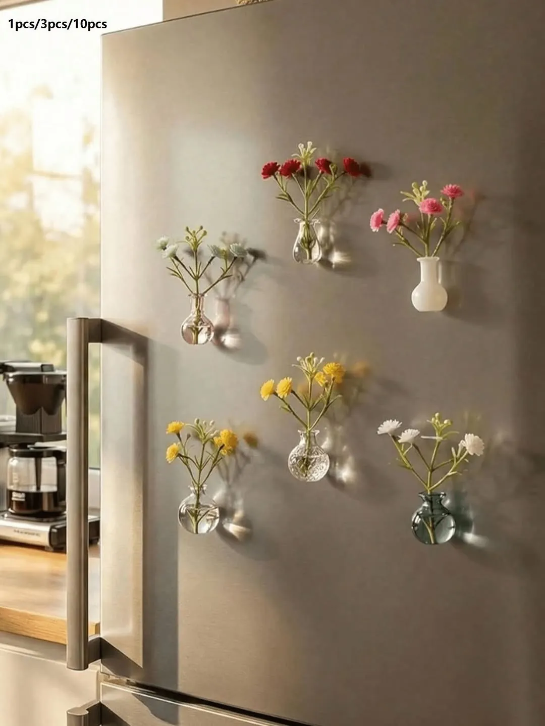 Magnetic Mini Flower Vases for Refrigerator
