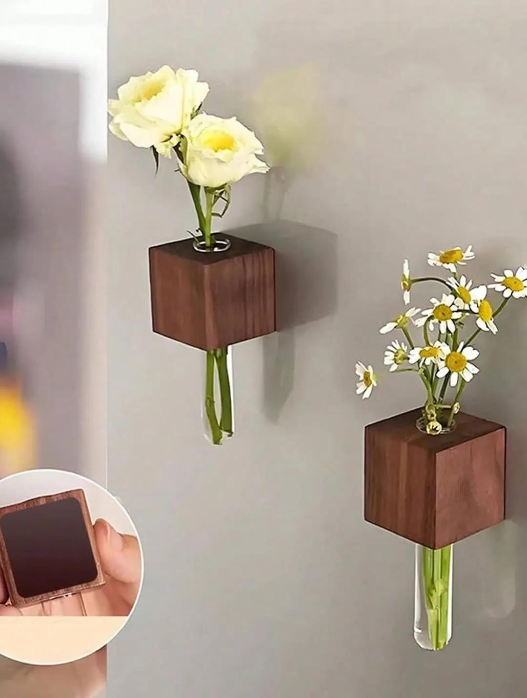 Magnetic Mini Flower Vases for Refrigerator