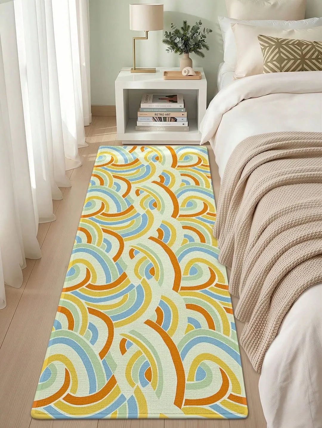 Abstract Pattern Bedside Rug