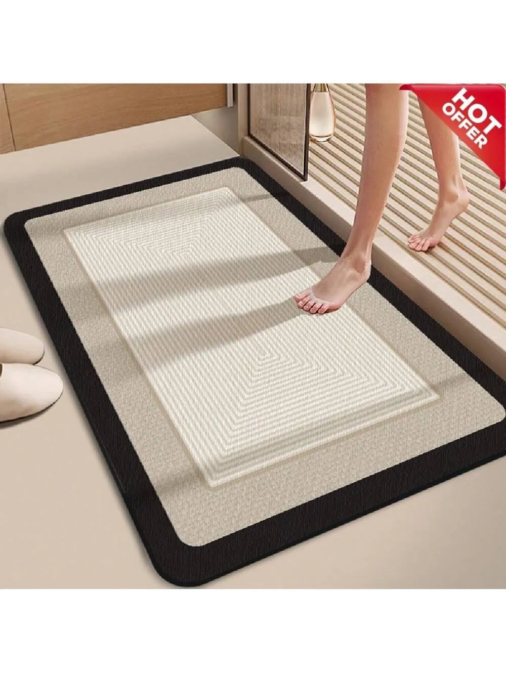 Abstract Pattern Bedside Rug