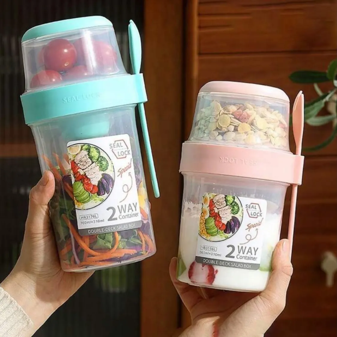 Cute Bear Design Lunch Box Set