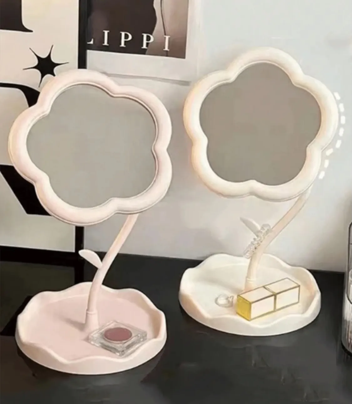 Handheld Vintage Gold Mirror