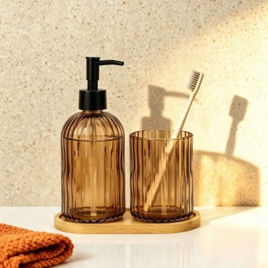 Ceramic Bathroom Accessory Set