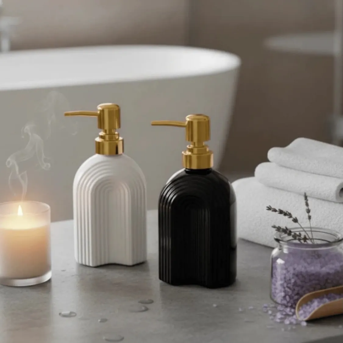 Ceramic Bathroom Accessory Set