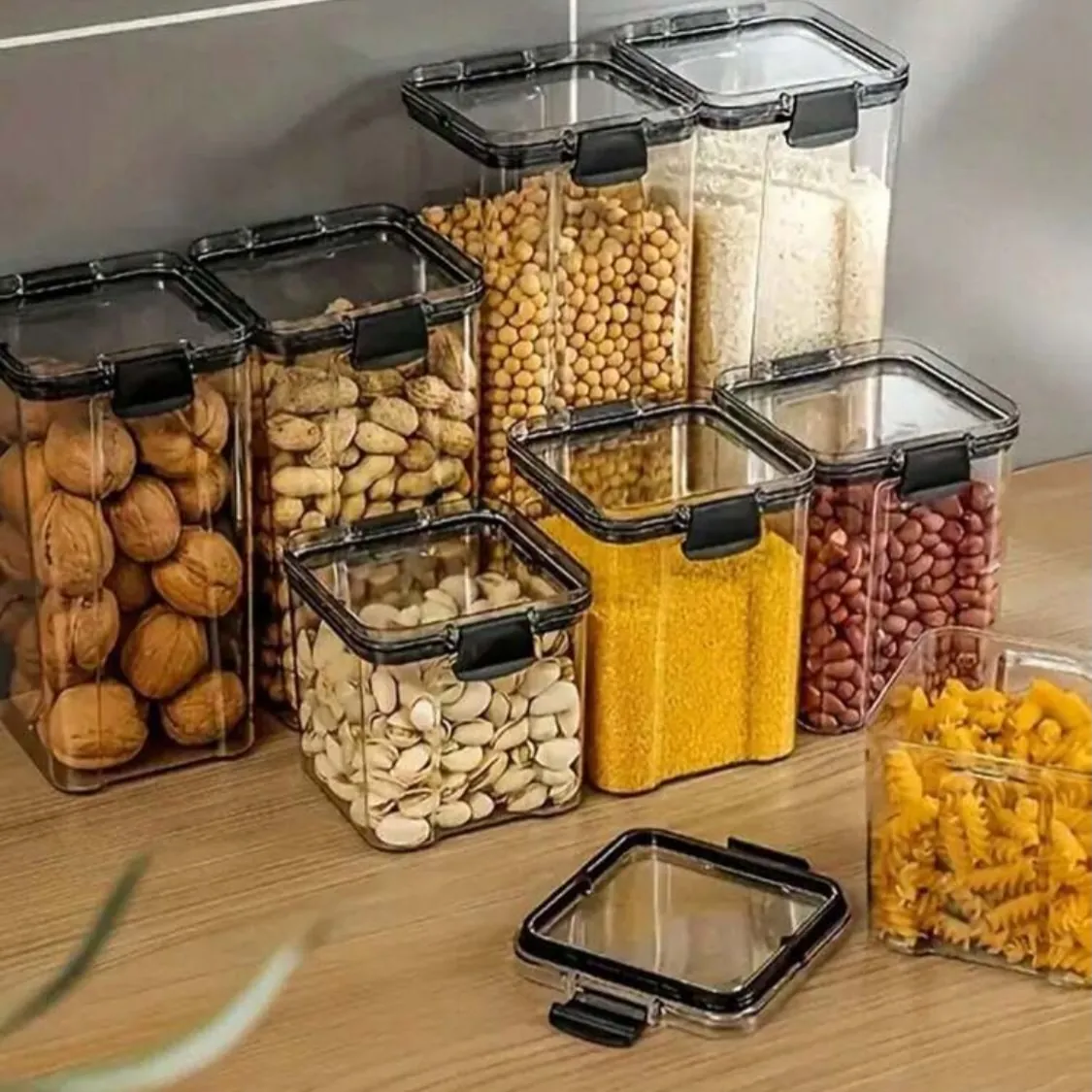 Glass Spice Jars with Labels