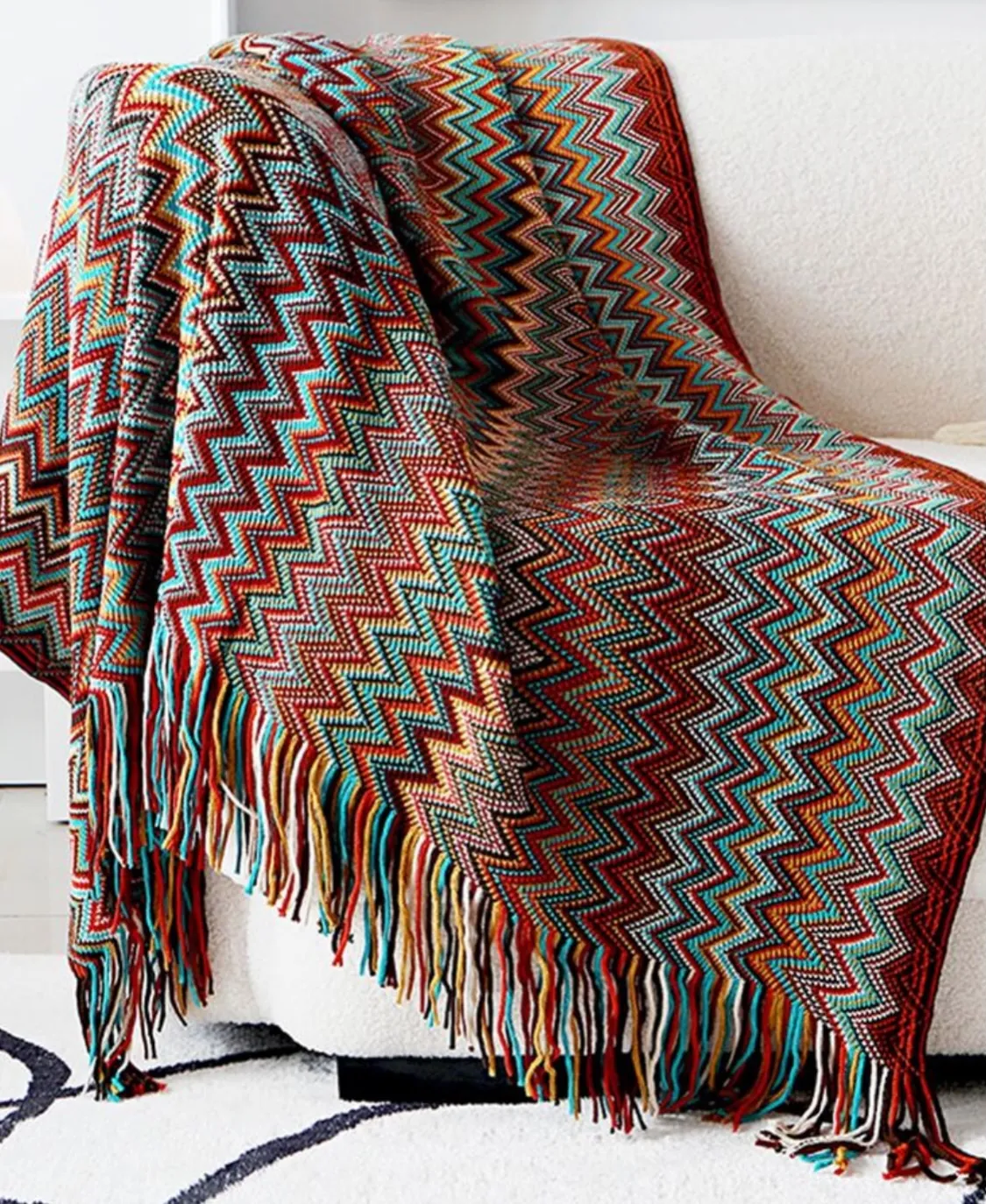 Knitted Throw Blanket