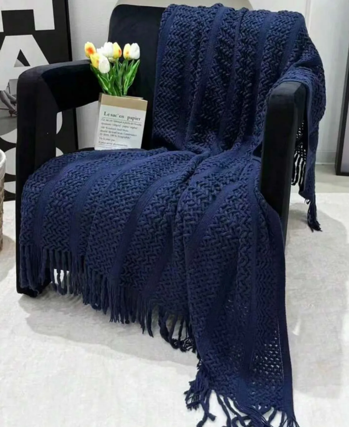 Knitted Throw Blanket