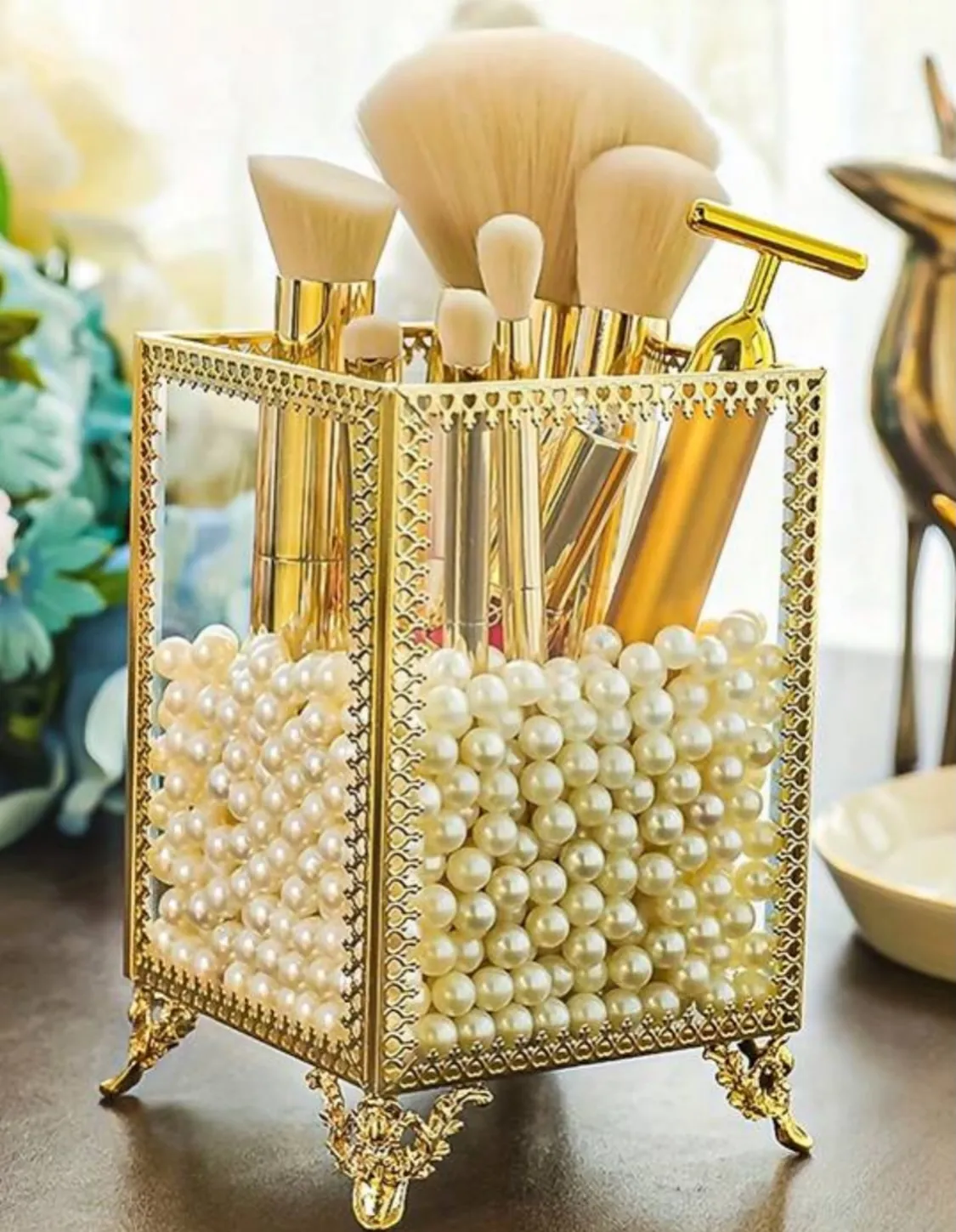 Glittery Makeup Brush Holder