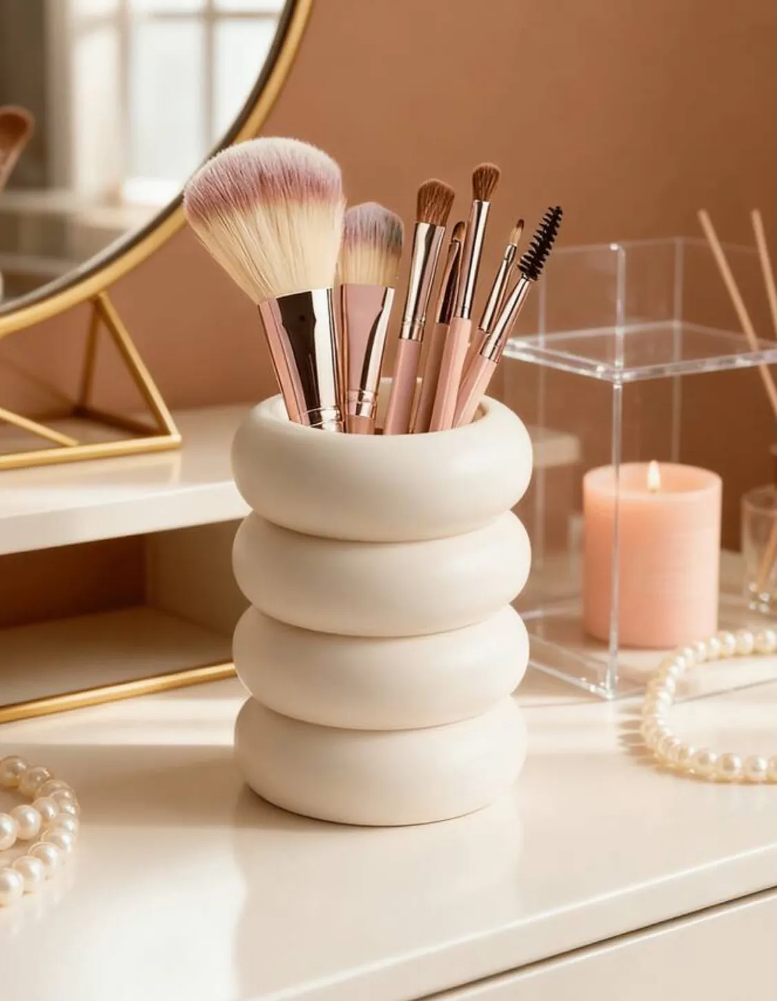 Glittery Makeup Brush Holder
