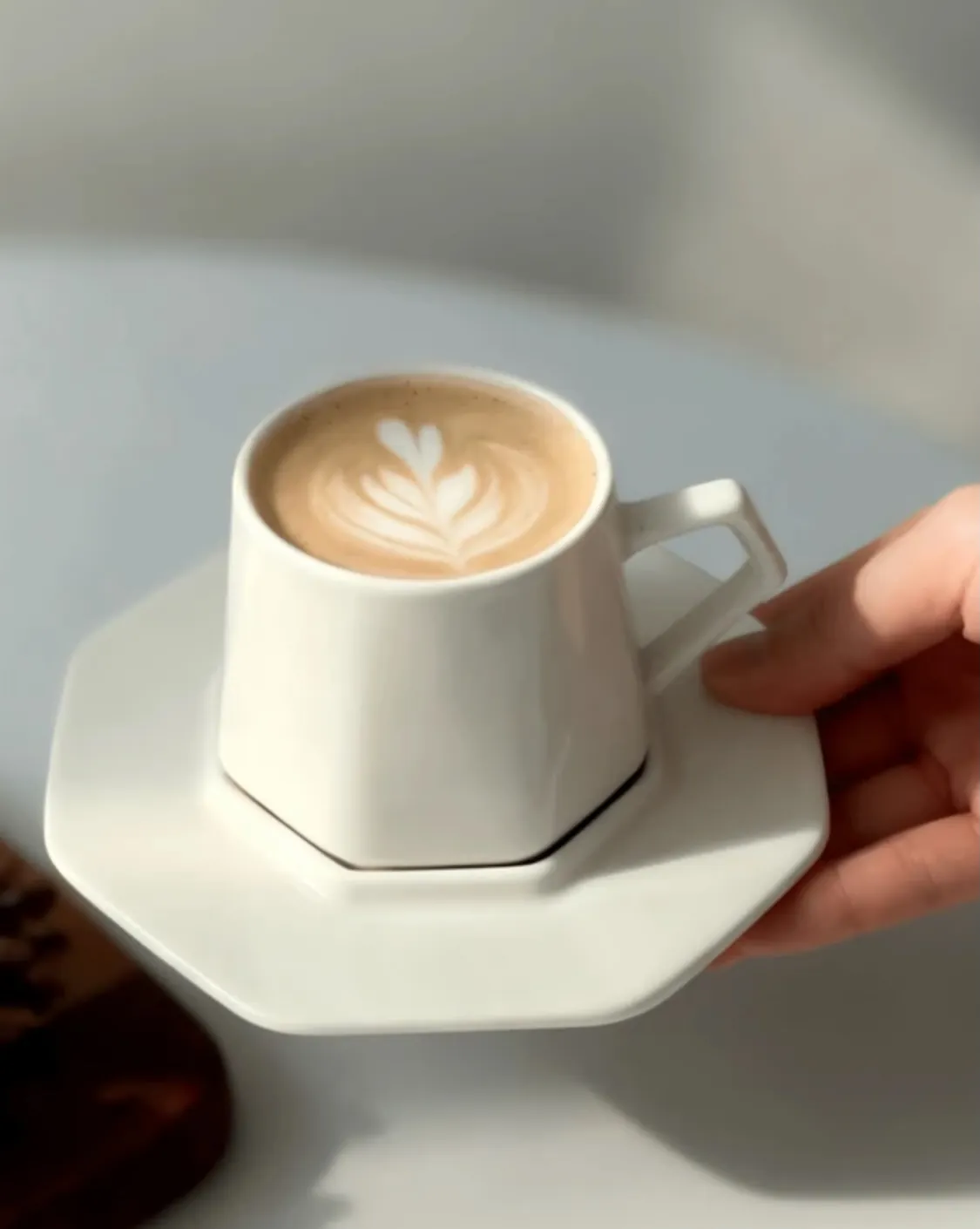 Floral Design Cup and Saucer Set