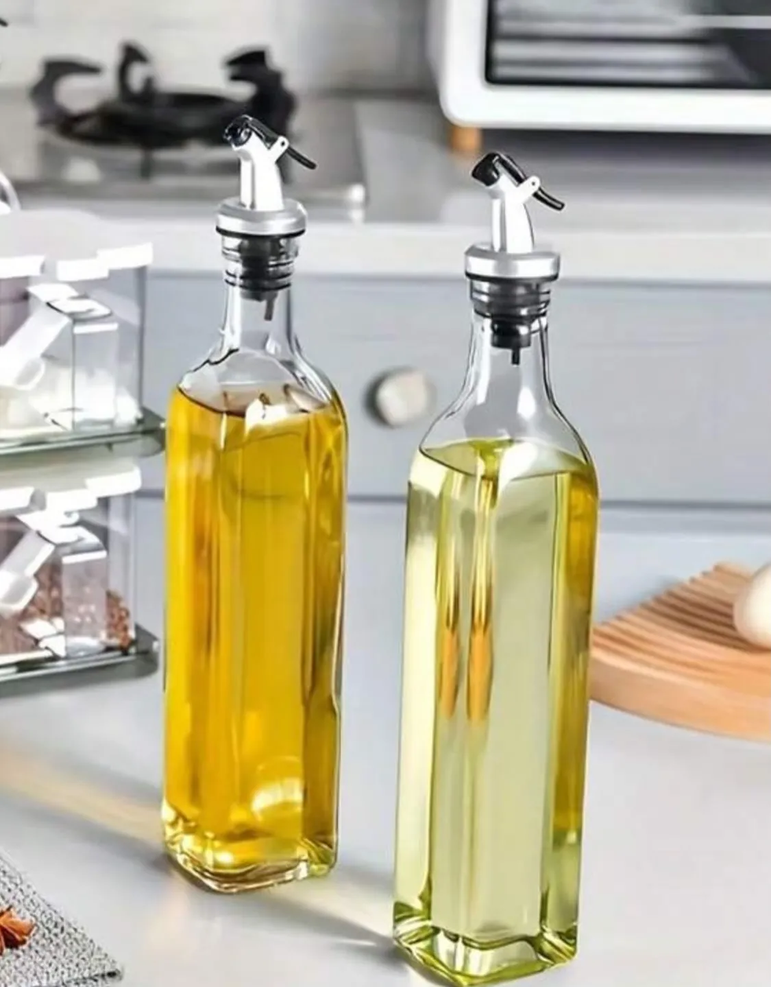Decorative Oil and Vinegar Dispenser Set