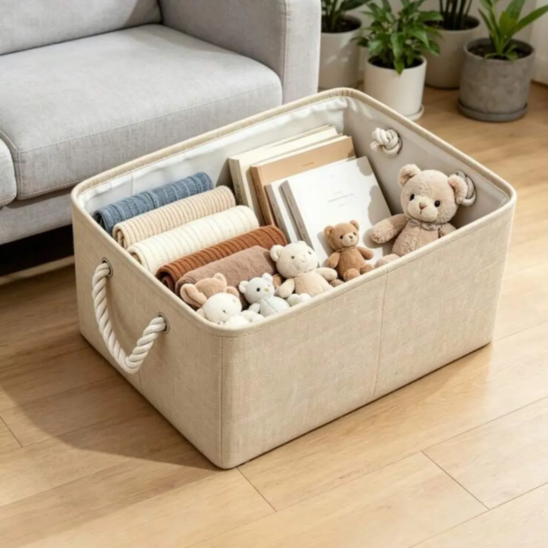 Woven Home Storage Baskets Set