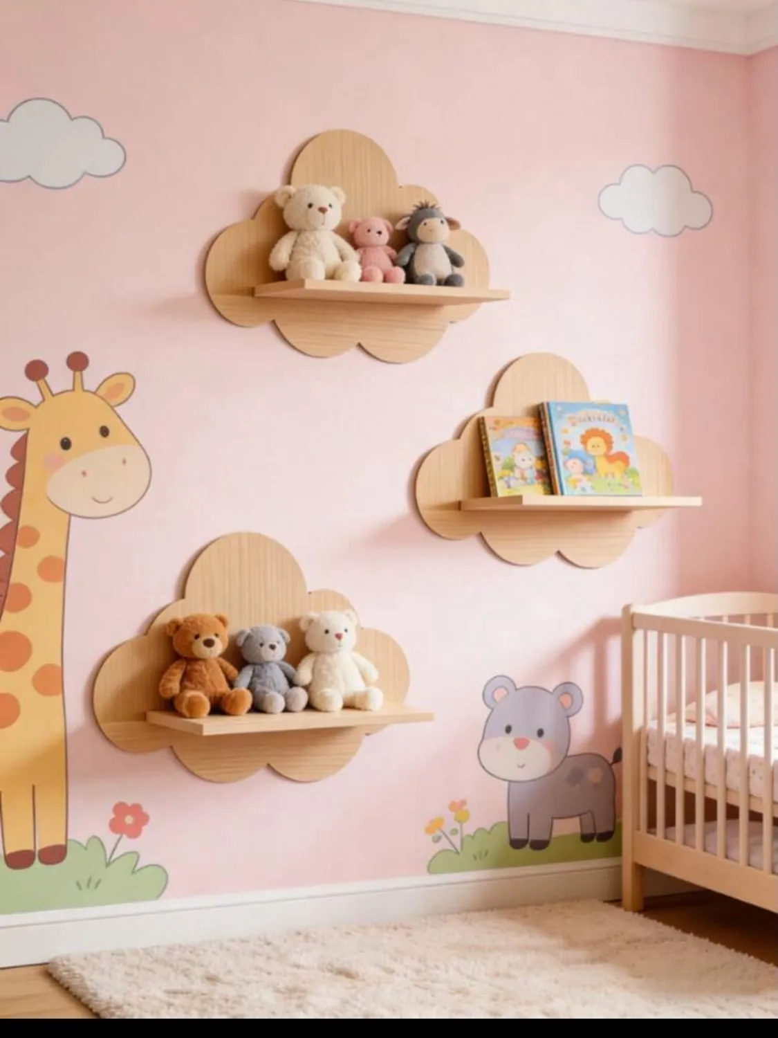 Wall-Mounted Baby Care Shelf