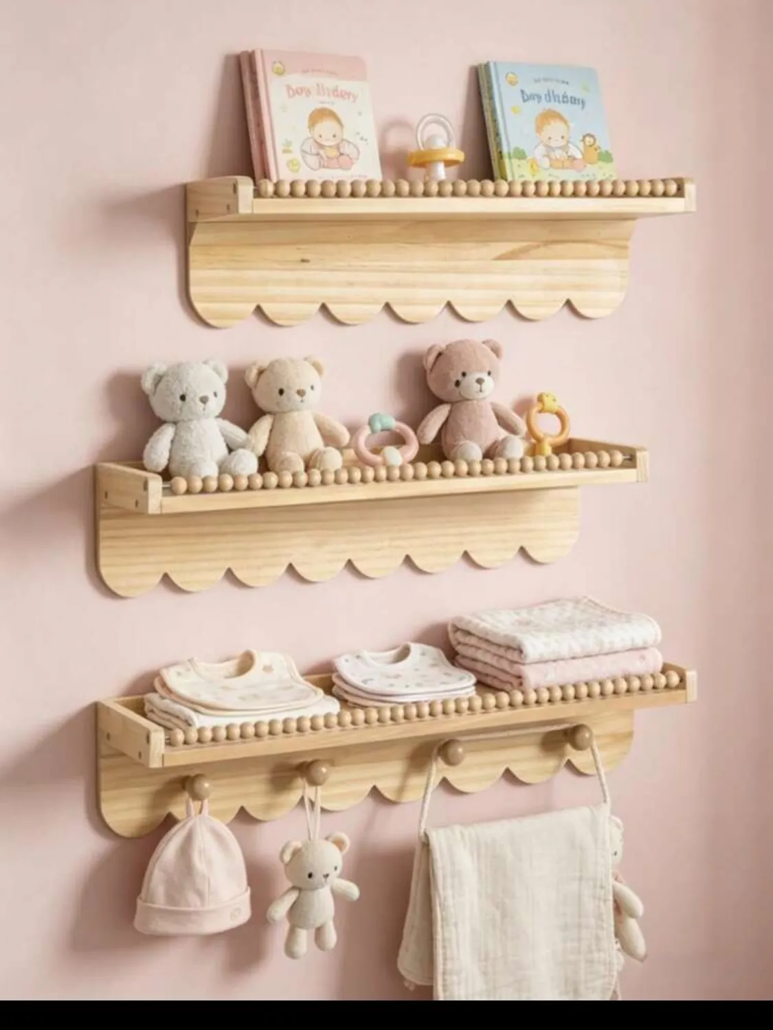 Wall-Mounted Baby Care Shelf