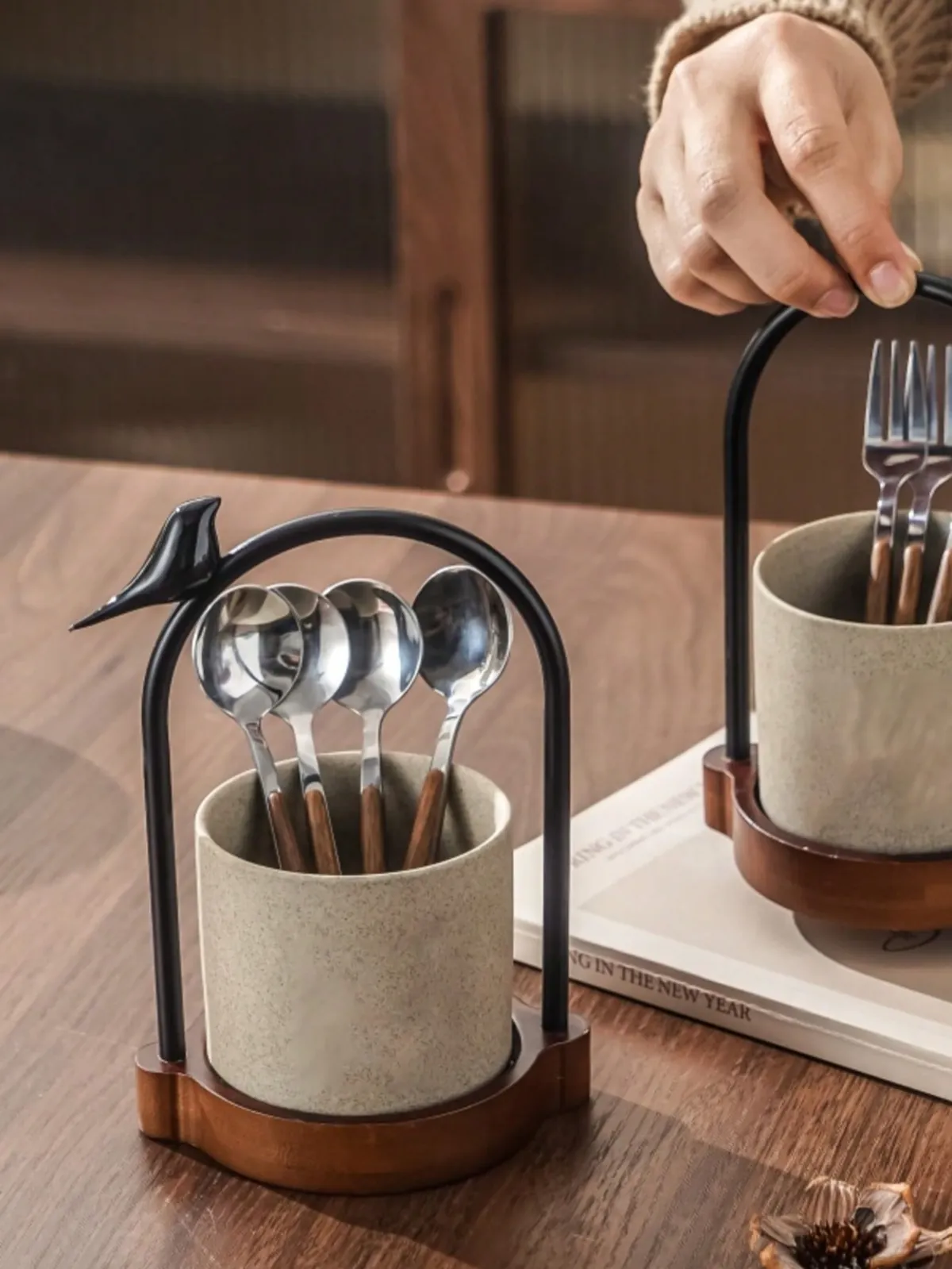 Ceramic Utensil Holder